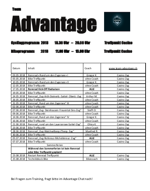 Rennvelo Training