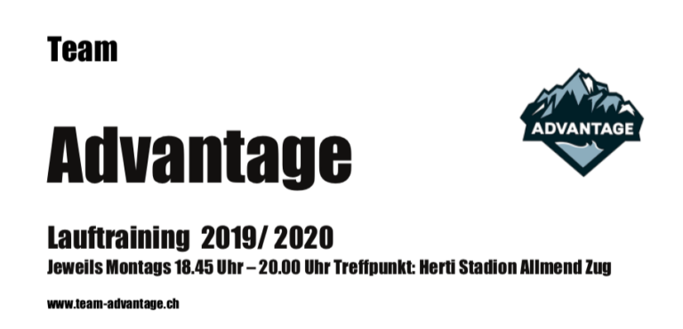 Lauftraining Winter 2019/2020