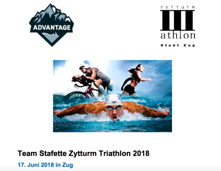 Team Advantage am Zytturm Triathlon in Zug
