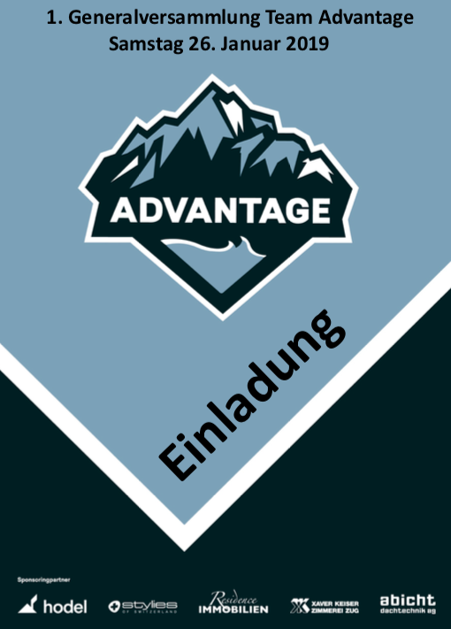 26. Januar 2019: 1. Team Advantage Generalversammlung